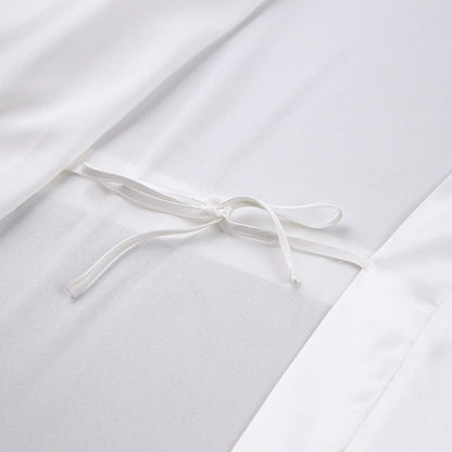 Feather Loose Waist Tie Long Dress