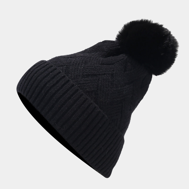 3PCS Solid Color Twist Hat & Scarf Sets