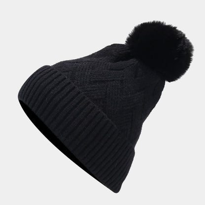 3PCS Solid Color Twist Hat & Scarf Sets