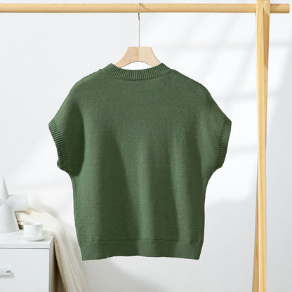 Trendy Floral Embroidered Sleeveless Knit Top