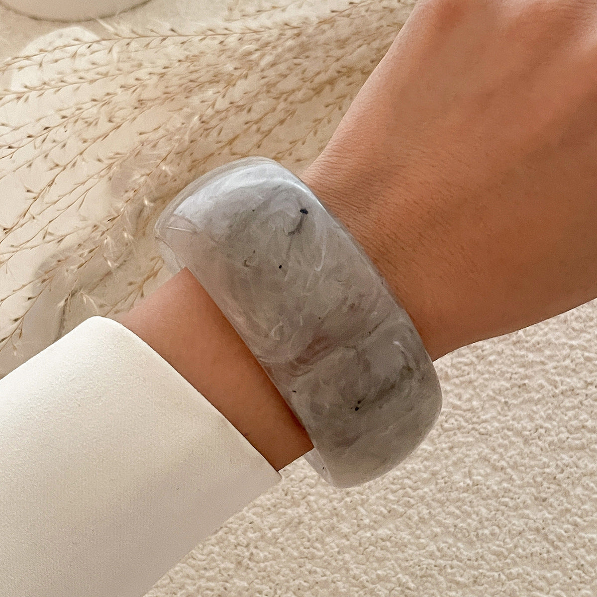 Vintage Wide Tiedye Acrylic Bracelets