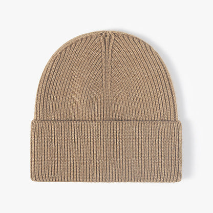 Solid Color Large Size Knit Beanie