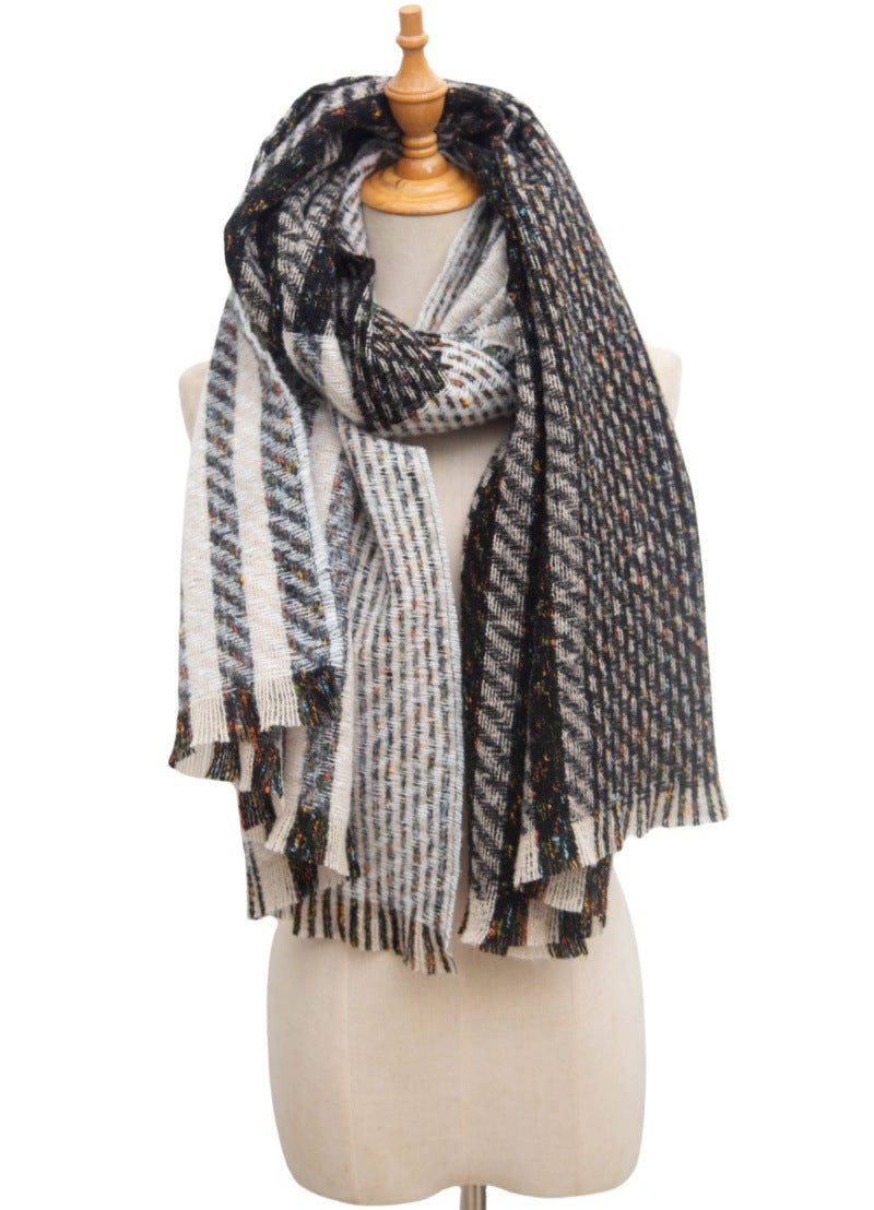 Vintage Stripe Patchwork Scarves