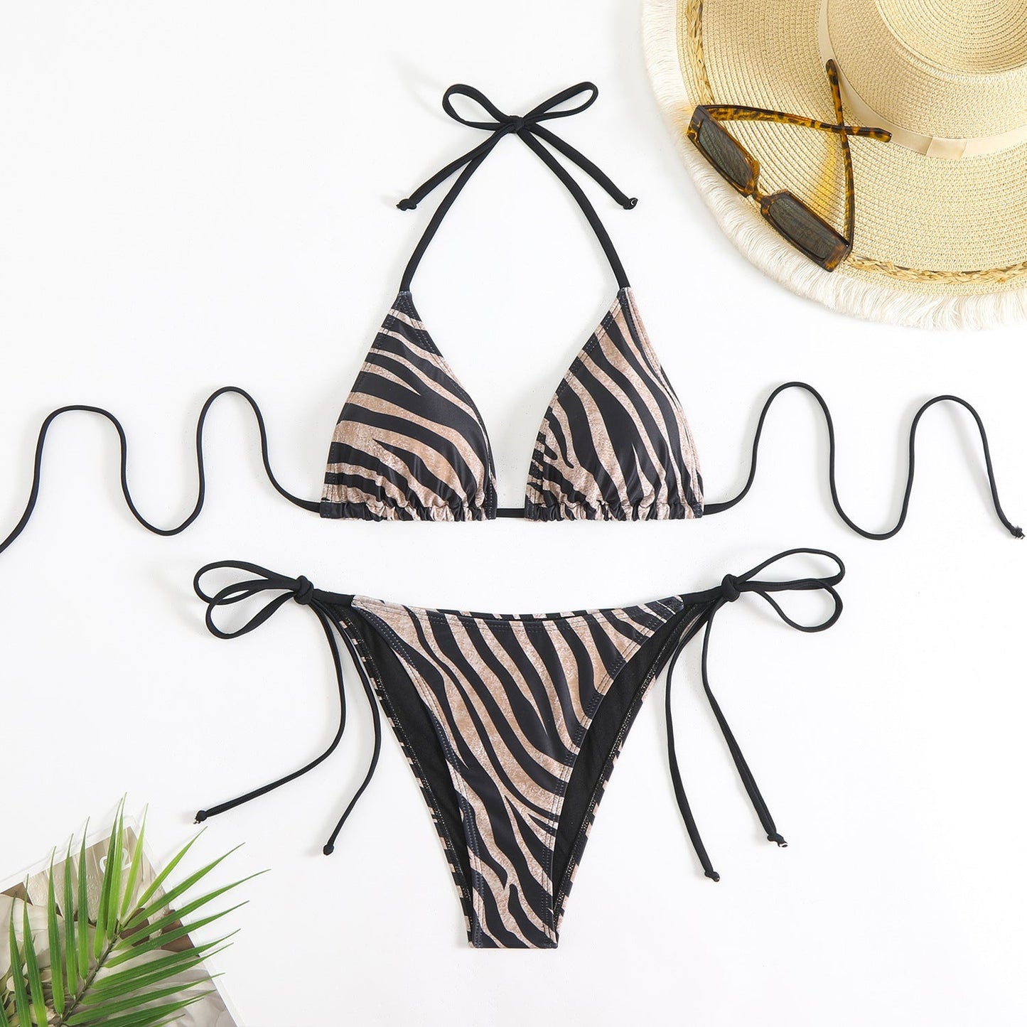 Zebra Print String Sexy Bikini Swimwear