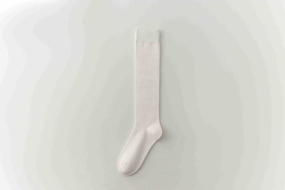 Casual Solid Color Knee High Wool Socks