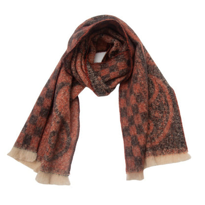 Plaid Print Vintage Scarves