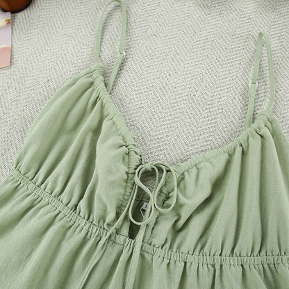 Sexy Hellow Backless Sleepwear Dress