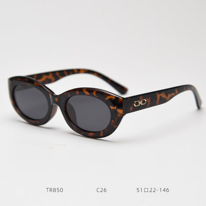 Vintage Cat Eye Polarized Small Frame Sunglasses