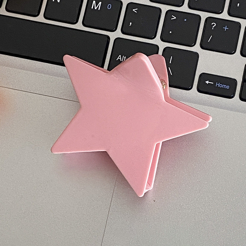 Colorful Cute Solid Color Star Hair Claws