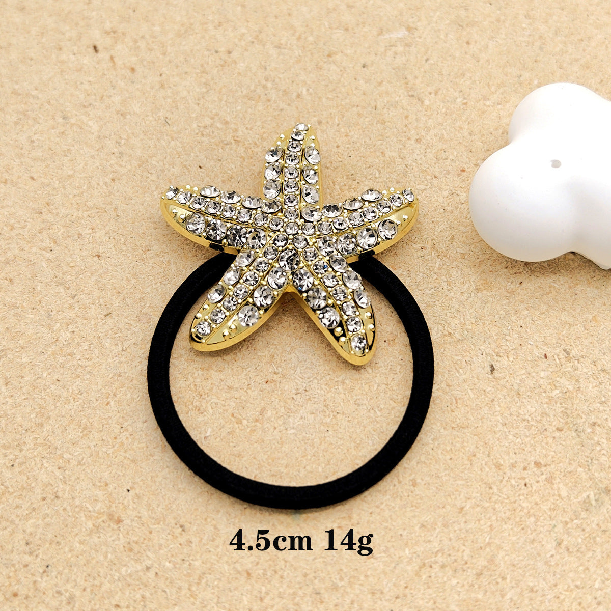 Trendy Rhinestone Starfish Ponytail Hair Tie