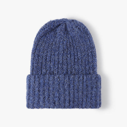 Simple Solid Color Knit Hat Lengthen Beanie