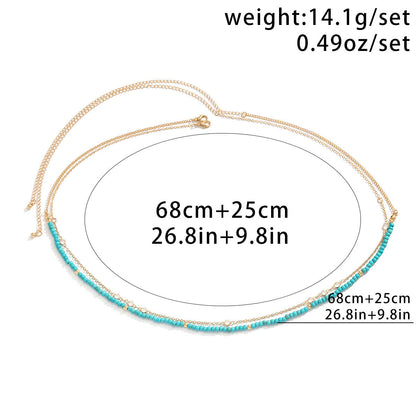 Simple Beaded Shell Waist Chain