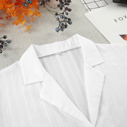 Stripe Jacquard Soft Sleepwear Sets