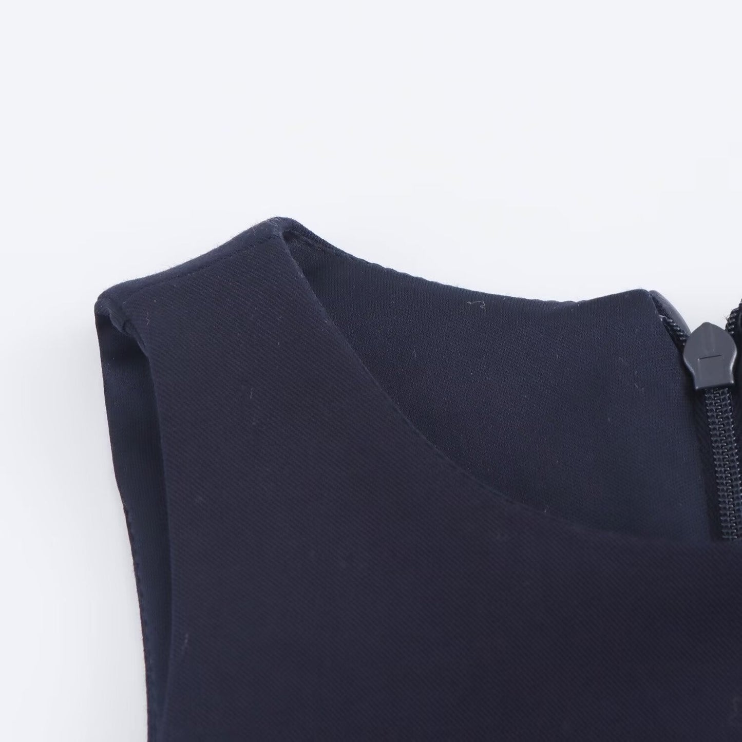 Trendy Round Neck Pleated Mini Dress