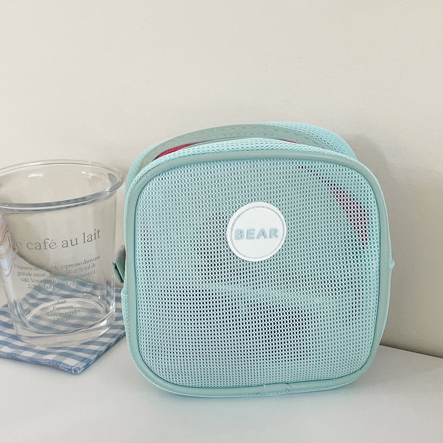 Square Solid Color Mini Make Up Bags