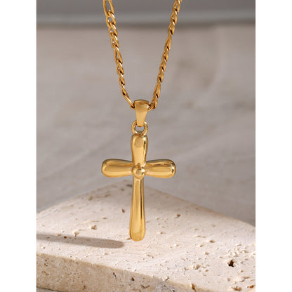 Simple Vintage Cross Pendant Nevklace