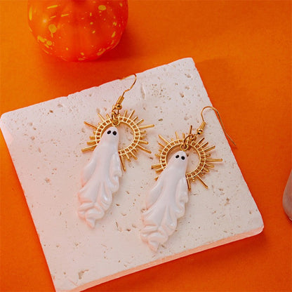 Halloween Funny Ghost Dangle Drop Earrings
