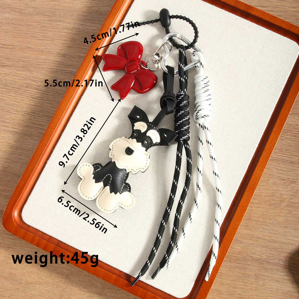 Cute Dog Rope Briaded Keychain Bag Charms