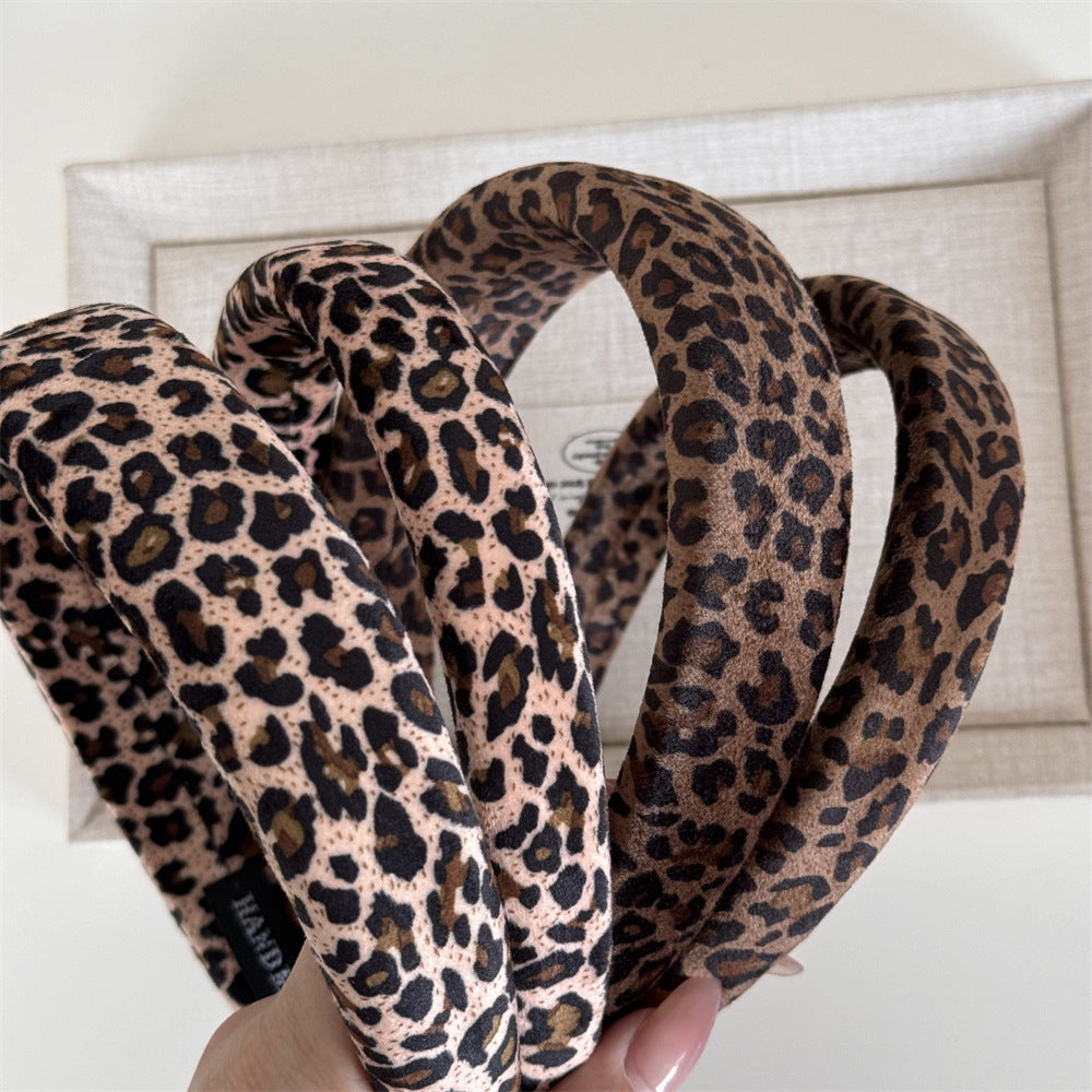 Leopard Print Sponge Wide Headnands