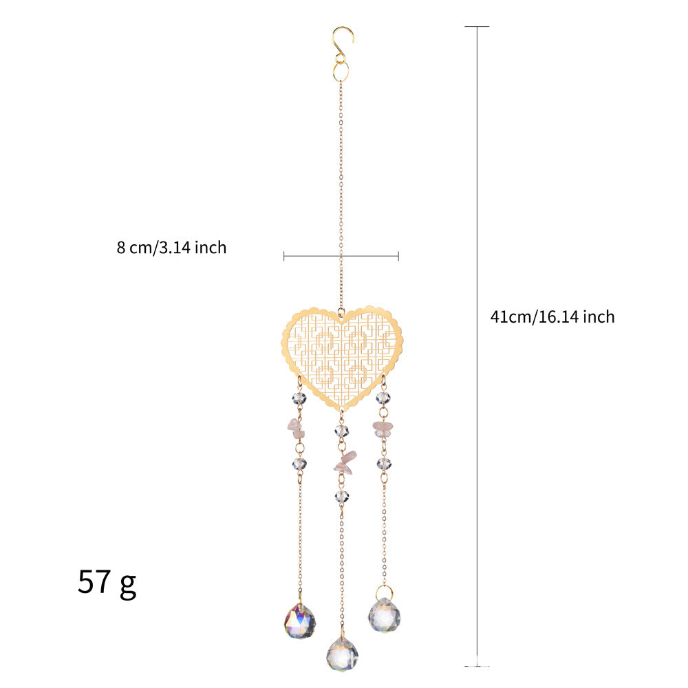 Hollow Out Love Crystal Suncatcher Hangings