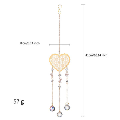 Hollow Out Love Crystal Suncatcher Hangings