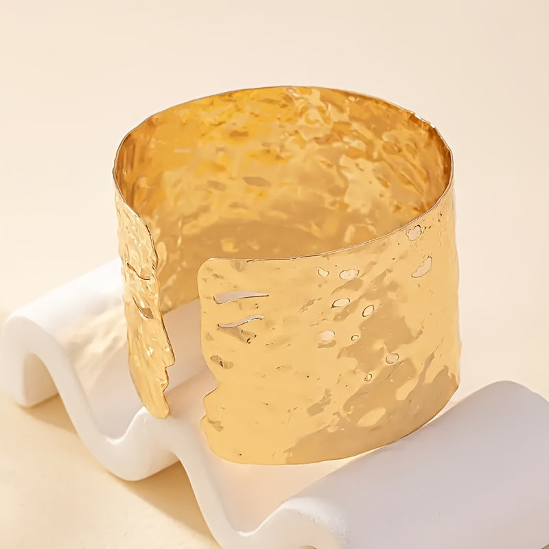 Simple Human Face Open Arm Cuff