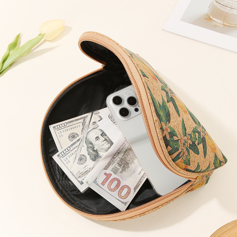 Bohemian Large Half-Moon Cosmetic Bag