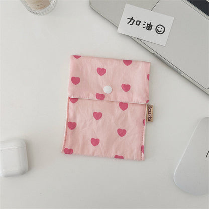 Pink Love Print Color Block Bag