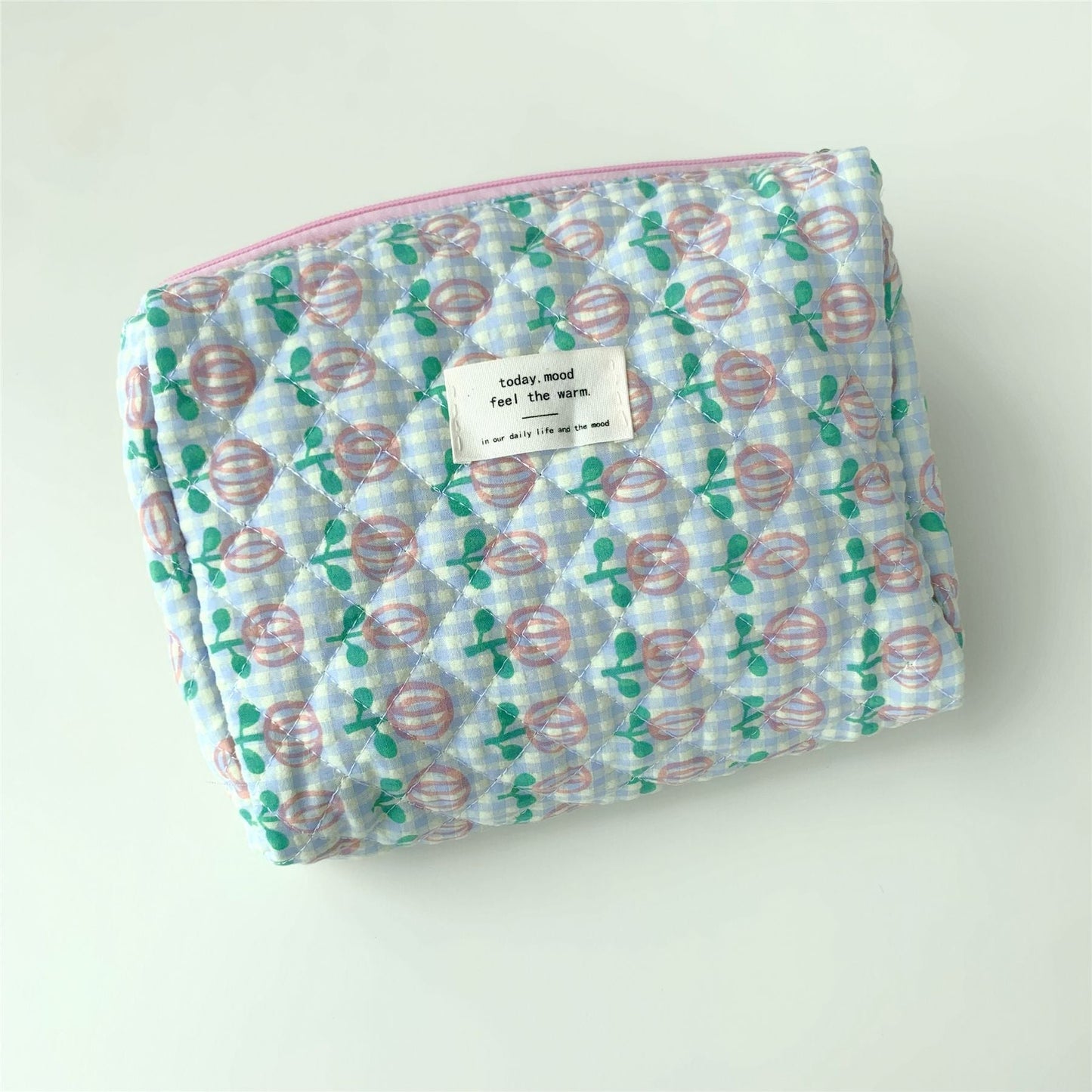 Flowal Print Simplle Make Up Bag