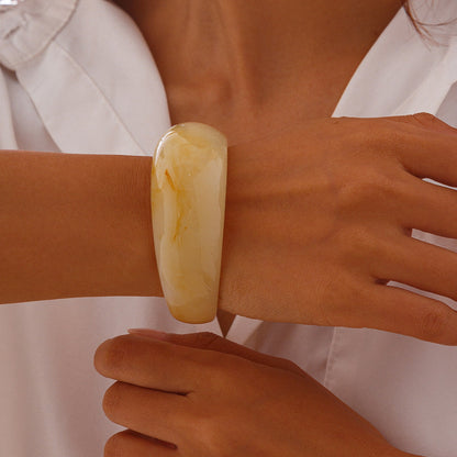 Colorful Open Irregular Acrylic Bracelets