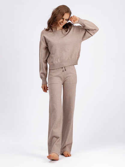 2+ Round Neck Simple Knit Sets