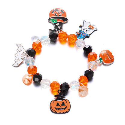 Halloween Funny Pumpkin Spider Ghost Bracelet