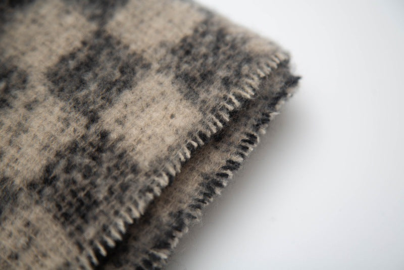 Plaid Print Vintage Scarves