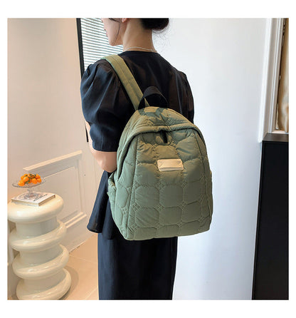 Simple Portable Casual Puffer Backpack