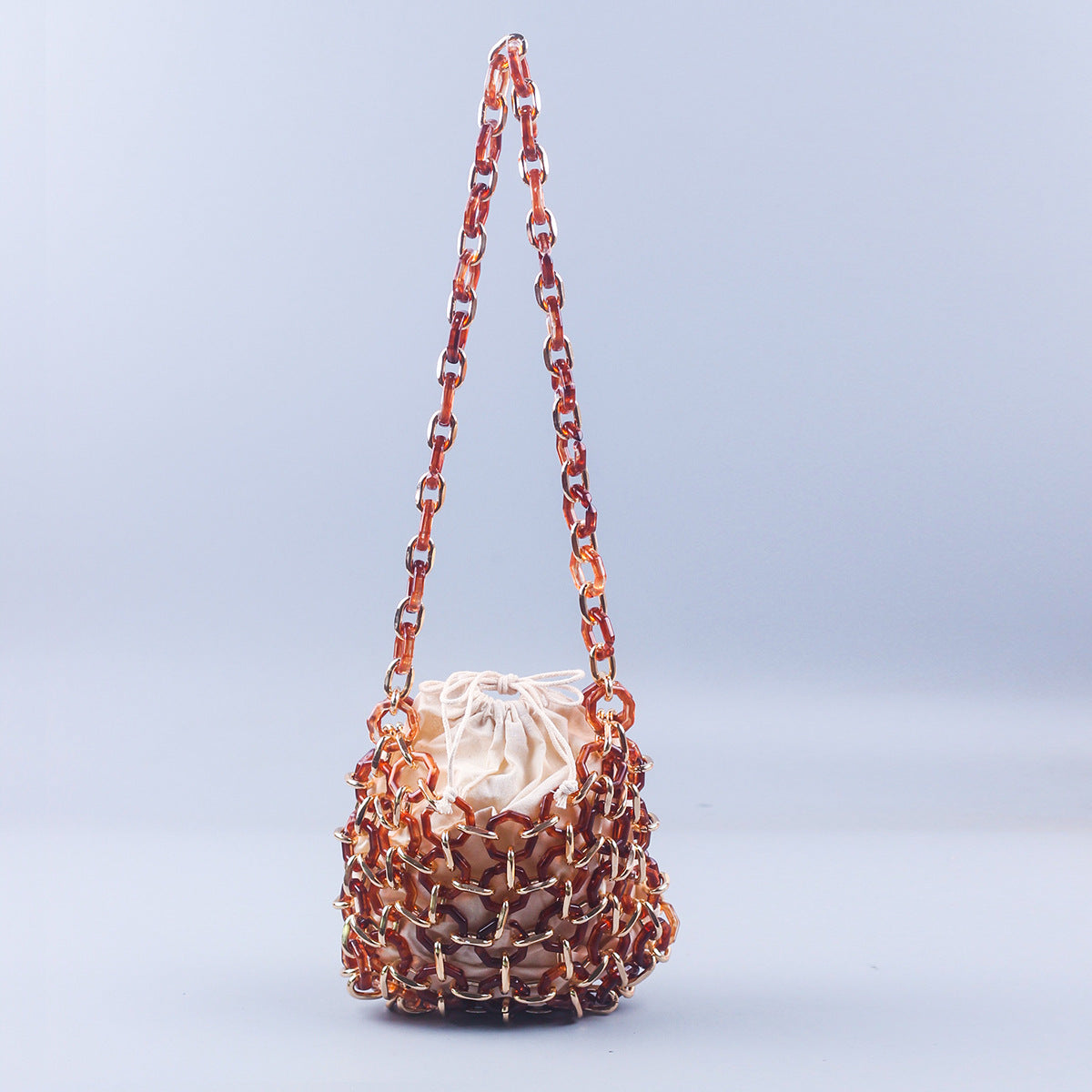 Hollow Out Handmade Beads Shoulder Bag