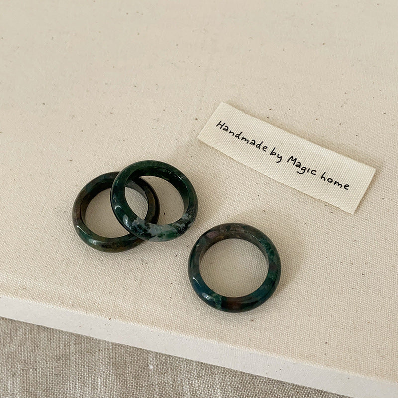 Simple Versatile Natural Crystal Rings