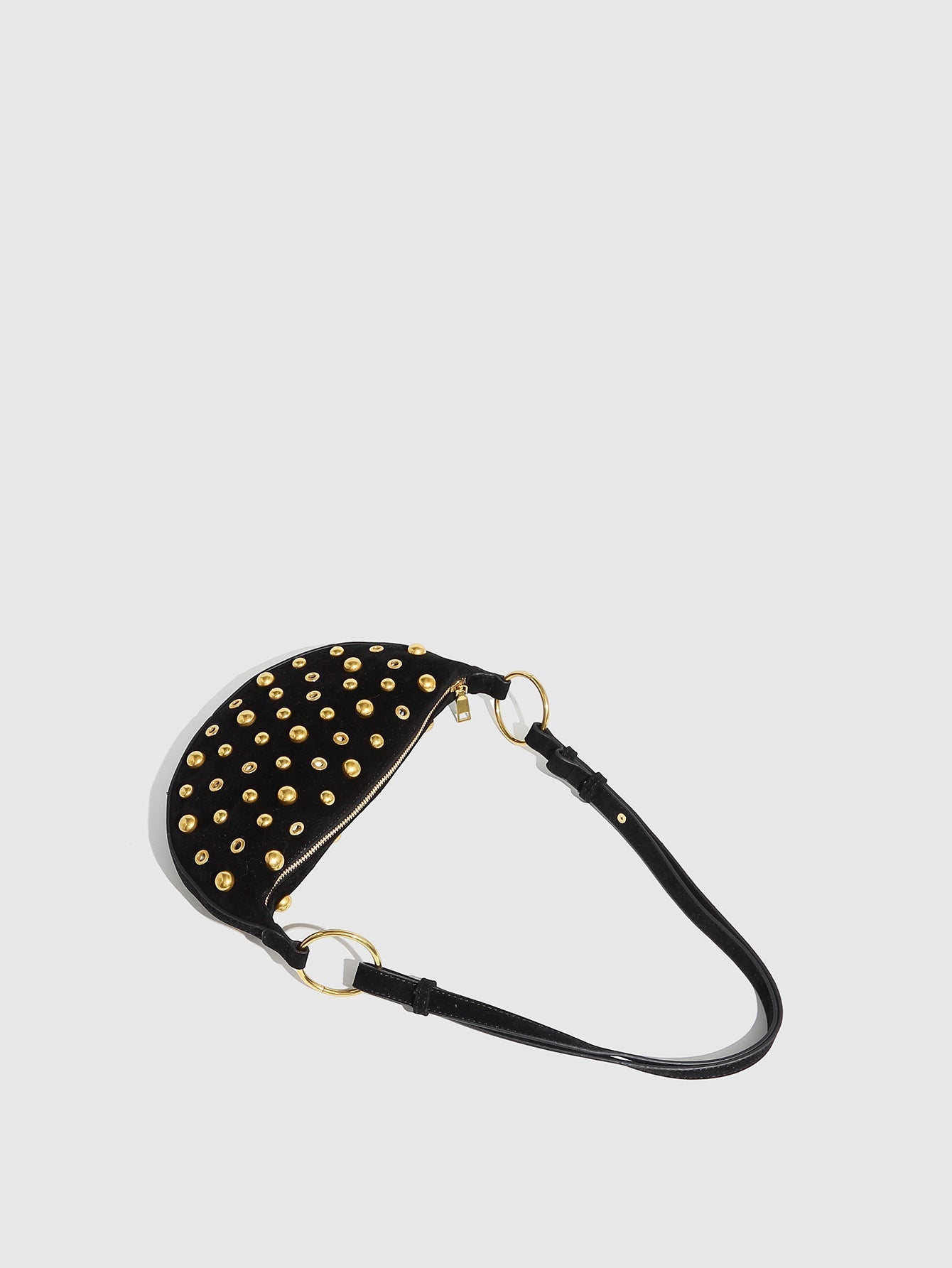 Trendy Studded Polka Dot Shoulder Bag