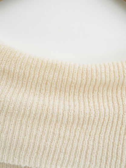 Trendy Asymmetric Hem Off-Shoulder Knit Top