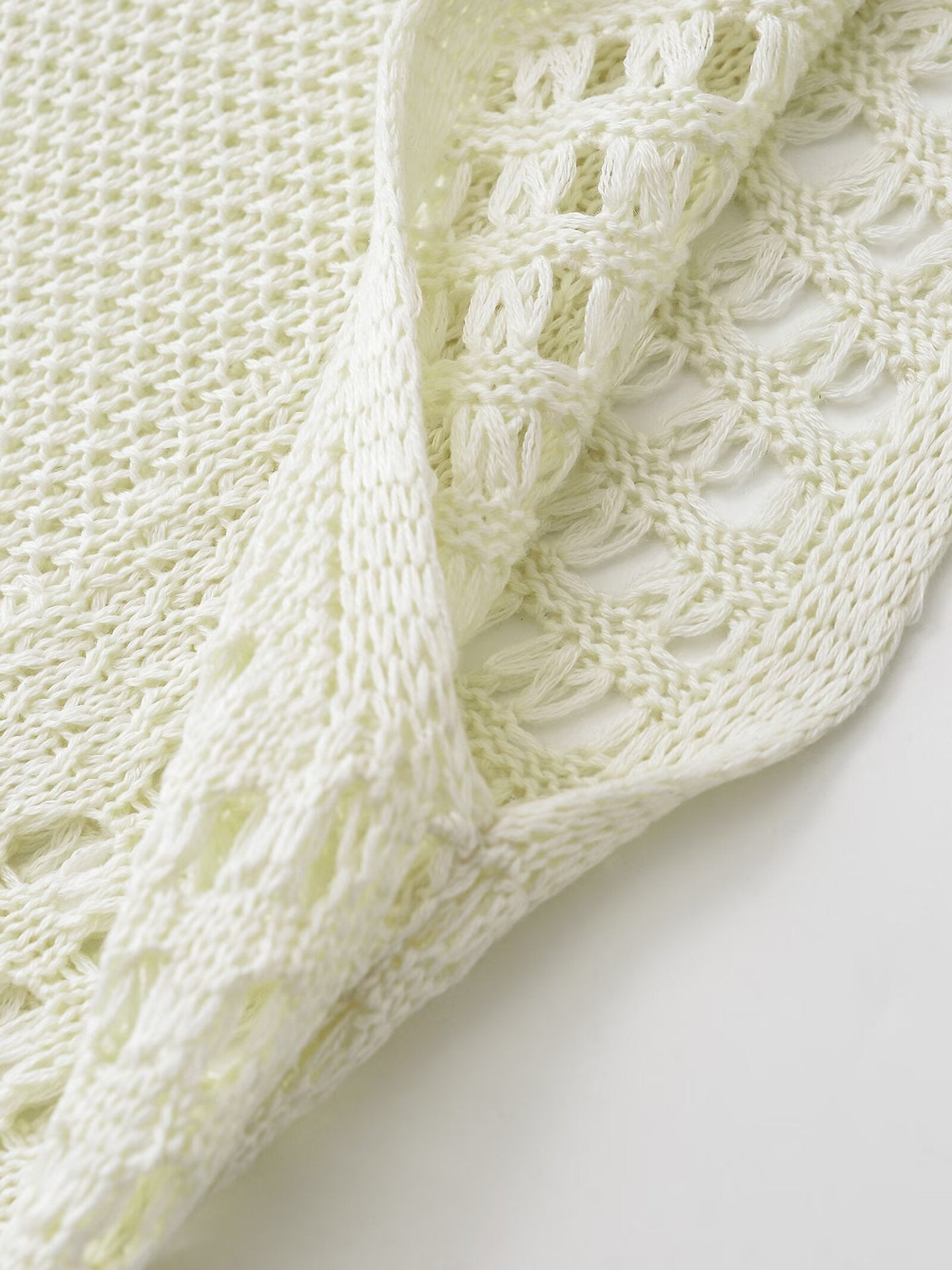 Jacquard Mesh Knit Sleeveless Mini Dresses