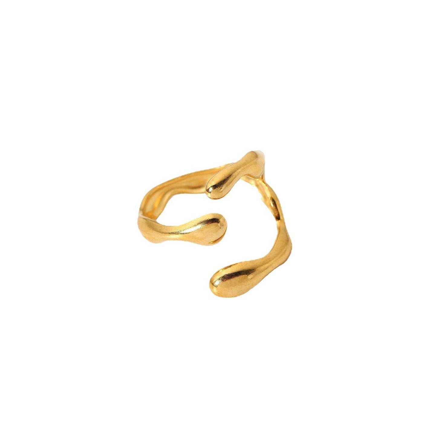 Geometric Cross Adjustable Ring