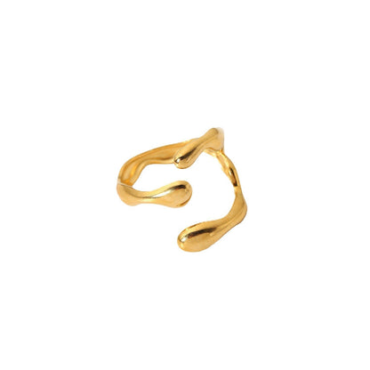 Geometric Cross Adjustable Ring