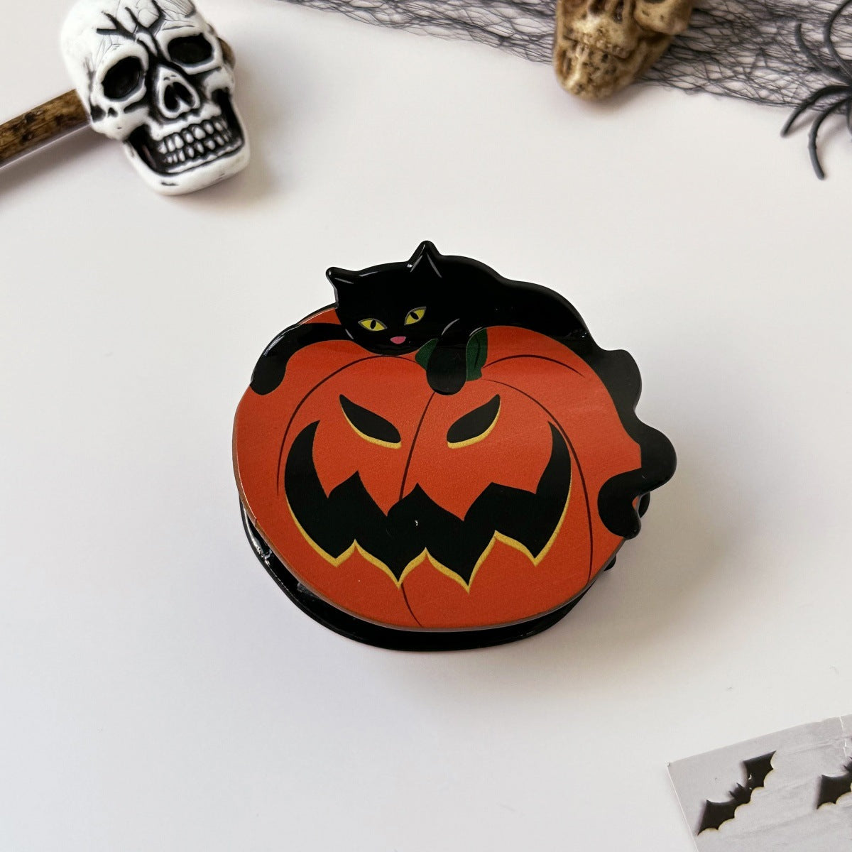 Halloween Pumpkin Shape Hair Clips