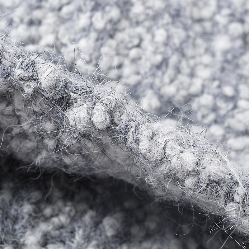 Simple Ribbed Knit Hat Padded Beanie