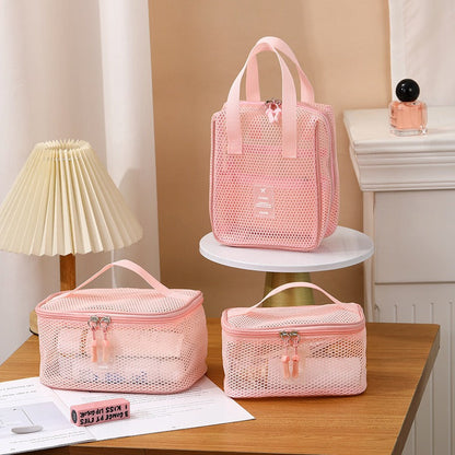 Solid Color Foldable Organizer Tote Bag