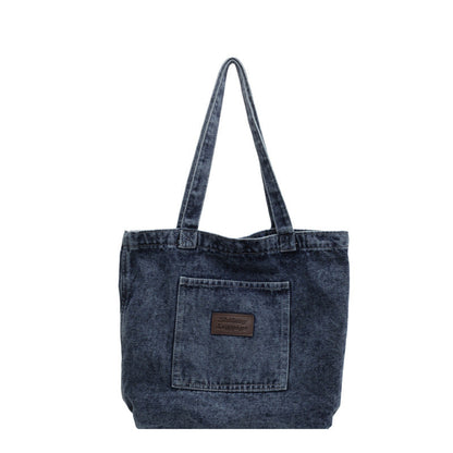 2+ Washed Pocket Demin Shoulder Bags