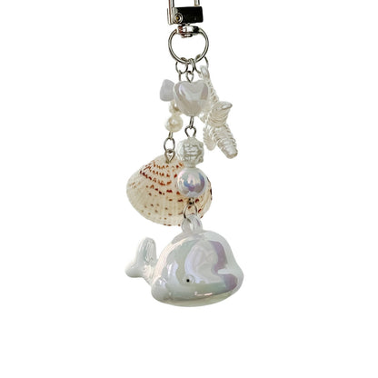 Cute Whale Pendant Keychain Phone Charm