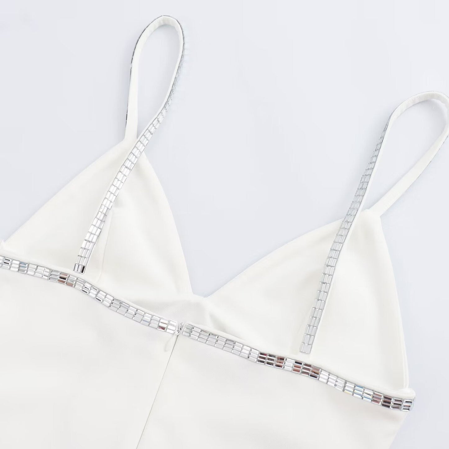 Trendy White Spaghetti Strap Maxi Dresses