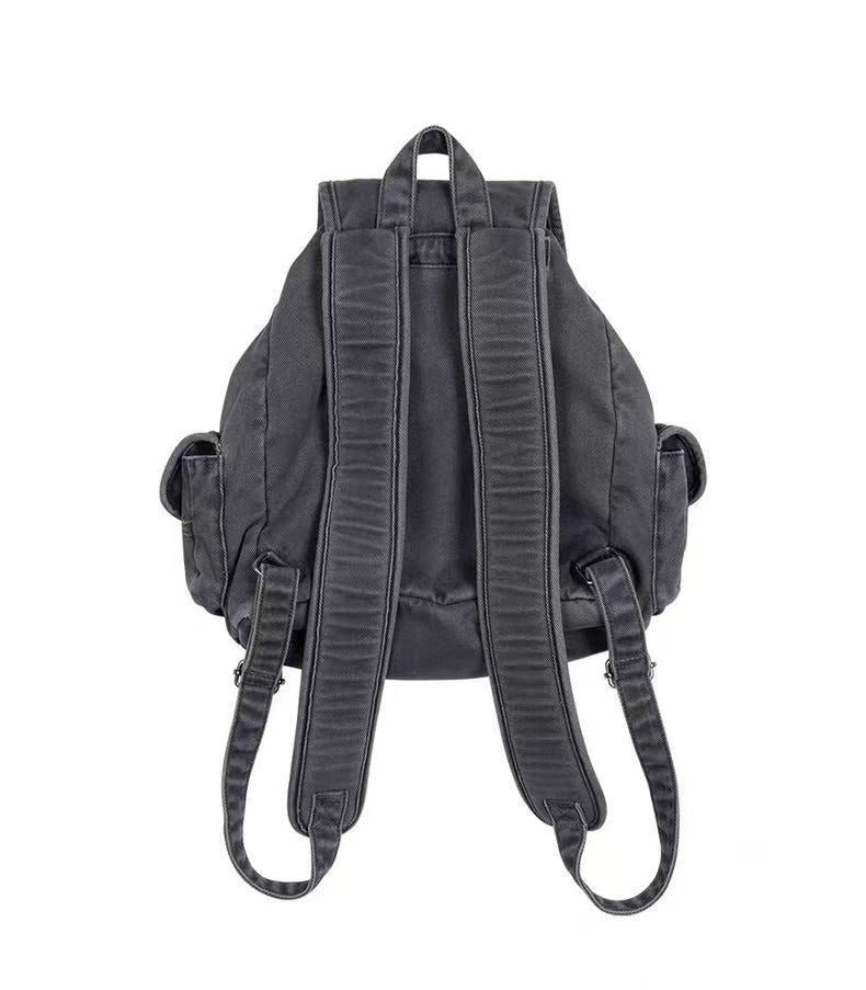 Denim Washed Multiple Pockets Portable Backpack