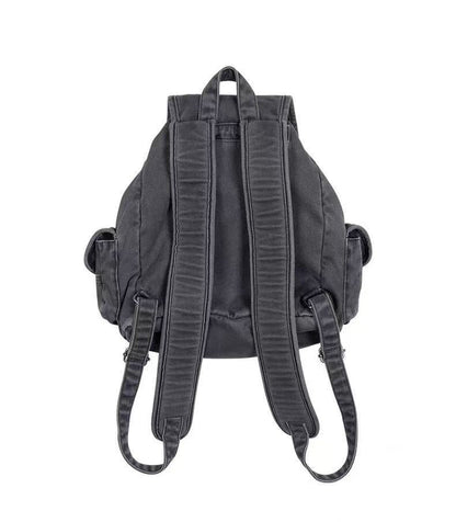 Denim Washed Multiple Pockets Portable Backpack
