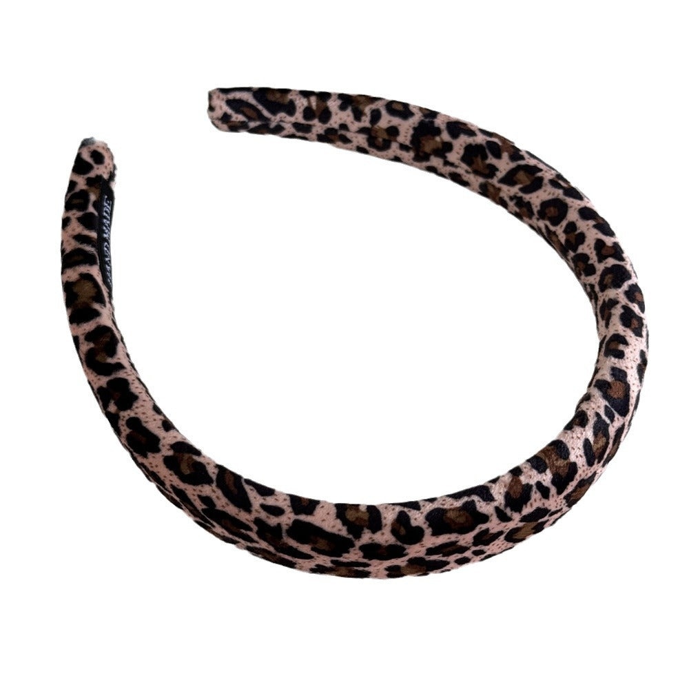 Leopard Print Sponge Wide Headnands